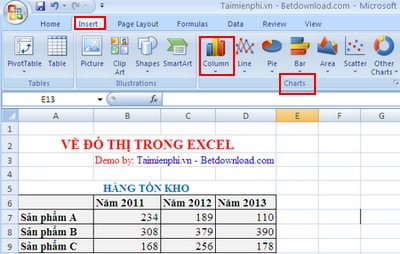 Excel - How to draw a chart, graph in Excel