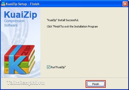 Cách cài đặt phần mềm nén file KuaiZip