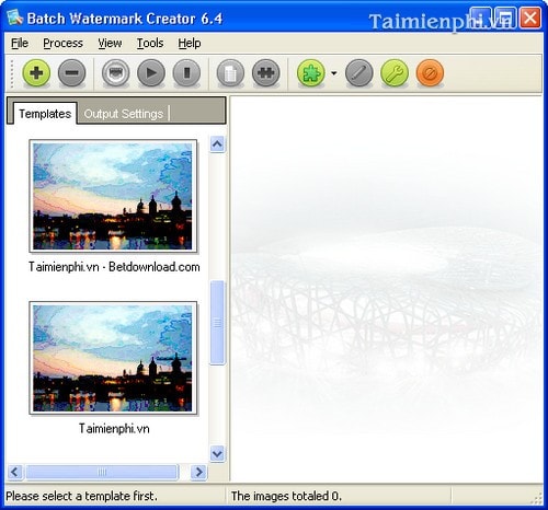 Cách sử dụng phần mềm đóng dấu ảnh Batch Watermark Creator