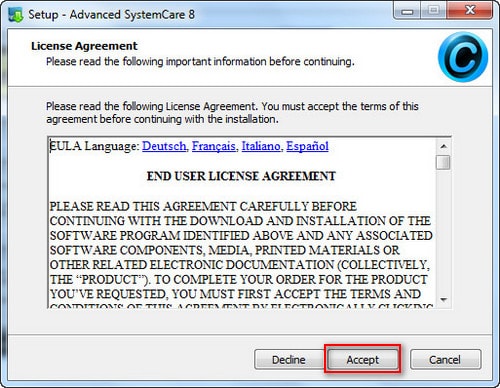 Hướng dẫn cài đặt Advanced SystemCare Free
