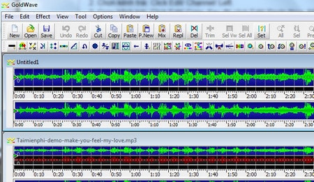 Tách lời bài hát bằng GoldWave, tạo nhạc beat karaoke