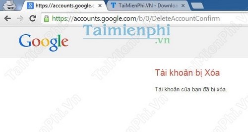 Xóa Gmail, delete tài khoản Gmail khỏi Google