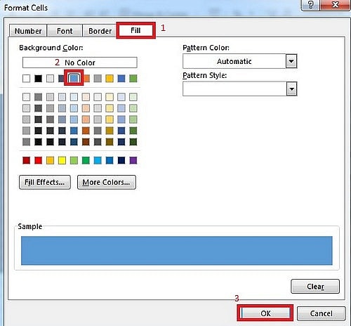 Cách tô màu xen kẽ hàng, cột trong Excel