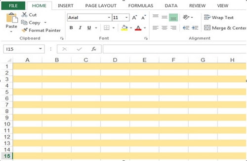 Cách tô màu xen kẽ hàng, cột trong Excel