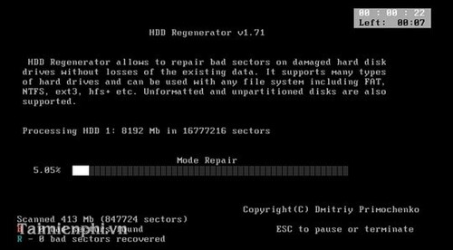 Khắc Phục, Sửa Lỗi Detected A Hard Disk Problem Với Hdd Regenerator