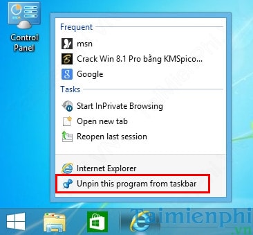 Cách đưa một tiện ích vào thanh Taskbar trên Windows 7/8.1
