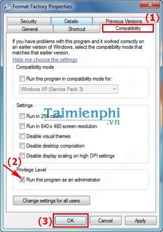 Chạy ứng dụng bằng tài khoản Administrator trên Windows