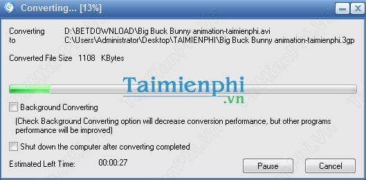 Chuyển đổi Video sang 3GP bằng Total Video Converter