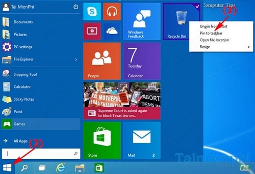 Windows 10 - Cách đưa/xóa 