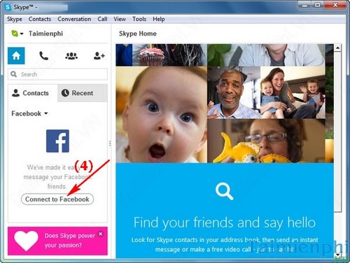 Cách kết nối tài khoản Facebook của bạn với Skype