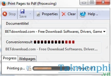 Cách lưu hàng loạt trang Web trên Firefox thành file PDF