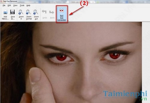 Sửa mắt đỏ trong ảnh bằng Red Eye Removal