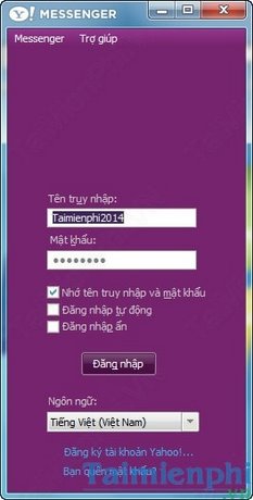 Thay đổi ngôn ngữ hiển thị trên giao diện Yahoo