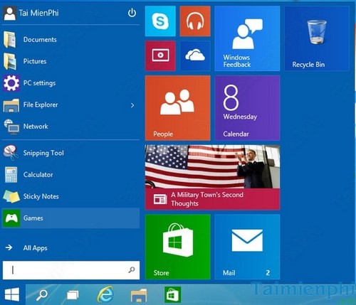 Tùy chỉnh hiển thị thư mục trong Start Menu trên Windows 10
