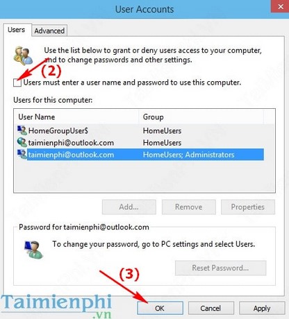 Bỏ qua màn hình đăng nhập, login trong Windows 10
