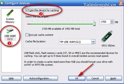 Biến USB thành bộ nhớ RAM trong máy tính