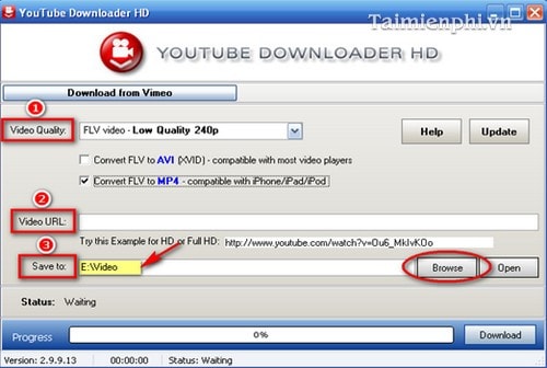 Tải video youtube bằng Youtube Downloader HD trên máy tính, laptop