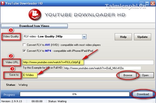 Tải video youtube bằng Youtube Downloader HD trên máy tính, laptop