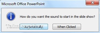 PowerPoint - Cách chèn, thêm Audio trong PowerPoint