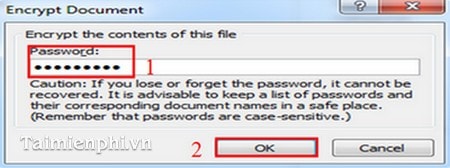 Cách đặt pass cho file excel 2007 mới nhất