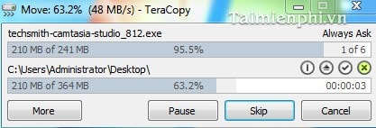 Cài TeraCopy, phần mềm tăng tốc sao lưu dữ liệu trên máy tính