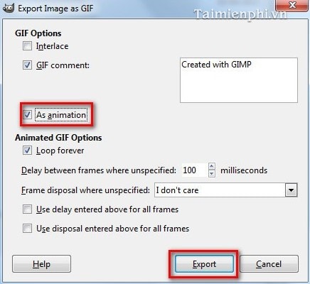 Tạo ảnh động, GIF bằng GIMP