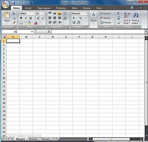 Excel - Thay đổi màu sắc giao diện mặc định
