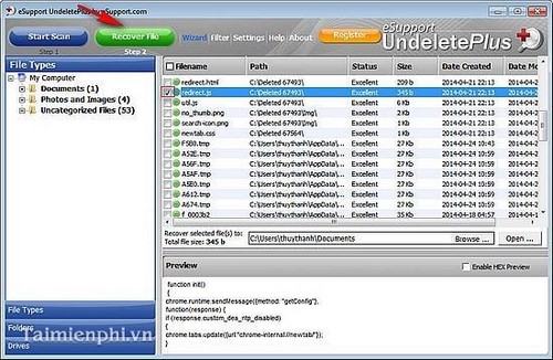 Undelete Plus - Khôi phục dữ liệu bị xóa trên máy tính hiệu quả