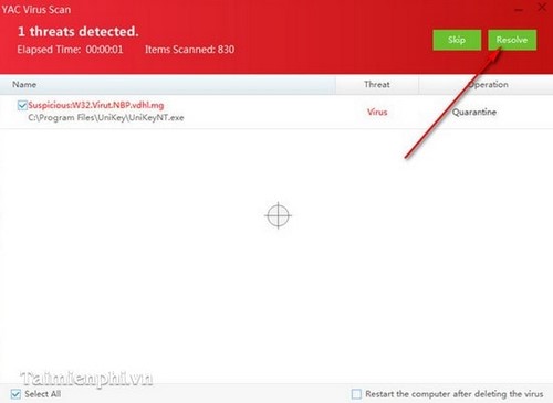 Yet Another Cleaner (YAC) - Cách diệt diệt Virus, Malware trên máy tính