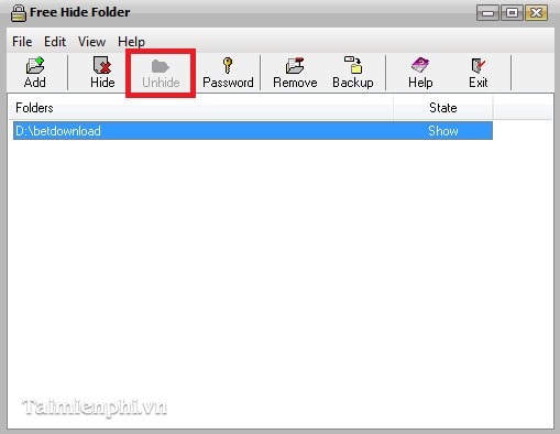 Ẩn, khóa, giấu thư mục trên Windows với Free Hide Folder