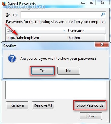 Xem mật khẩu lưu trên Firefox, lấy lại pass đã lưu trên Firefox