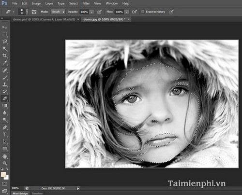 Chuyển ảnh đen trắng sang màu bằng Photoshop