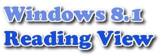 Kích hoạt chế độ Reading View trên Windows 8.1