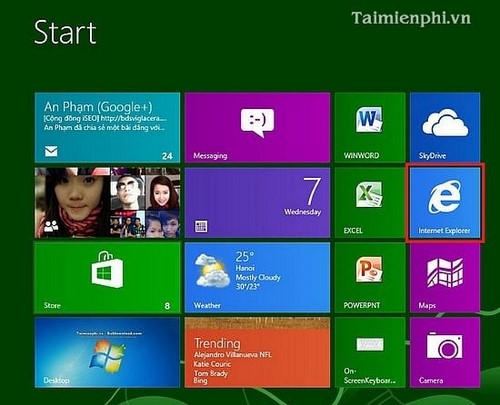 Sửa lỗi mất giao diện Modern UI trên Internet Explorer 11, IE 11