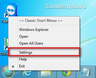 Tạo nút Start trên Windows 8 bằng Classic Shell