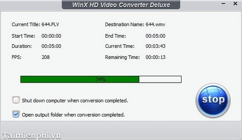 Chuyển đổi Video bằng WinX HD Video Converter Deluxe