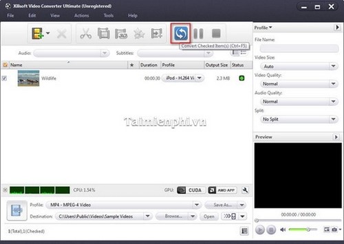 Cách chuyển đổi Video bằng Xilisoft Video Converter Ultimate trên PC