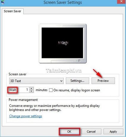 Thay đổi Screensaver trên Windows 8