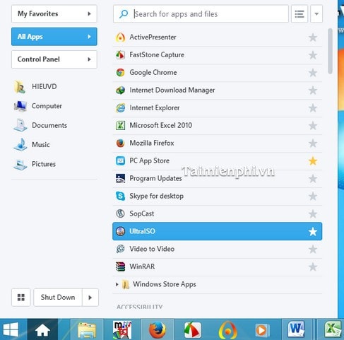 Tổng hợp các cách tạo nút Start trên Windows 8