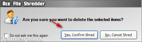 Ace File Shredder - Xóa file rác trên máy tính hiệu quả