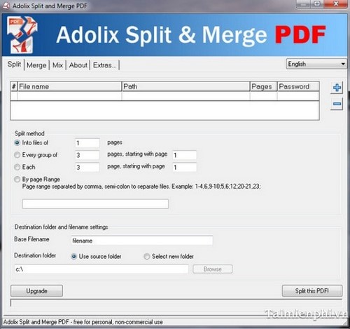 Cài Đặt, Sử Dụng Adolix Split Merge Pdf Ghép Nối File Pdf Trên Máy Tín