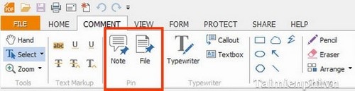 Cách tạo ghi chú trong File *.PDF