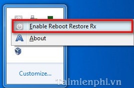 Đóng băng ổ cứng, hệ thống bằng Reboot Restore Rx