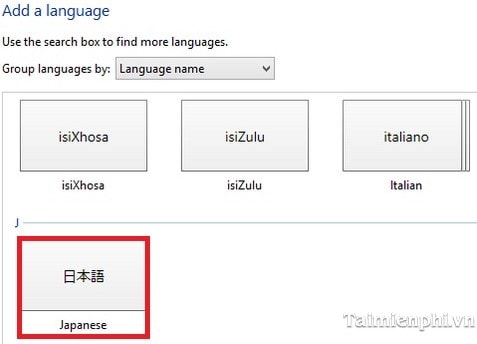 Windows 8.1 - Thay đổi cài đặt ngôn ngữ