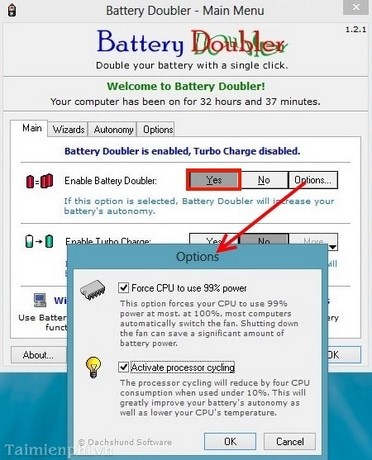 Battery Doubler - Tiết kiệm Pin cho Laptop