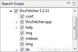 DocFetcher - Tìm kiếm tập tin, file dữ liệu nhanh và đơn giản
