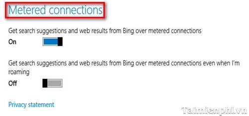 Vô hiệu hoá tìm kiếm Bing trong Windows 8.1