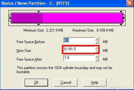Chia lại phân vùng ổ cứng bằng PartitionMagic không mất dữ liệu