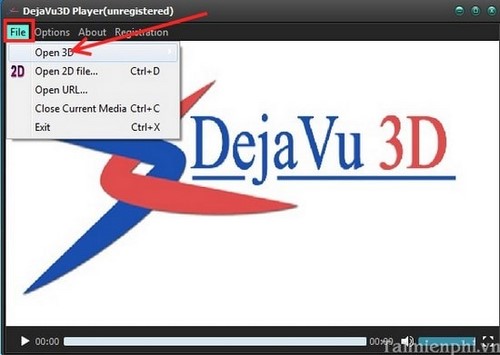 Xem phim 3D trên máy tính với DejaVu3D Player