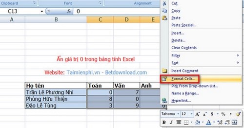 Gender value of 0 in Excel spreadsheet